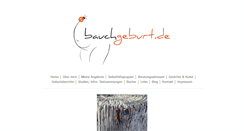 Desktop Screenshot of bauchgeburt.de