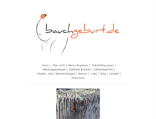 Tablet Screenshot of bauchgeburt.de